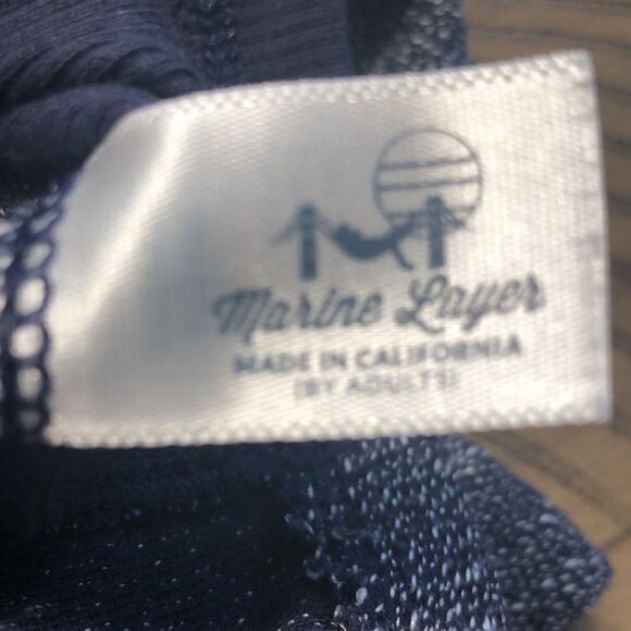 NWOT in Bag Marine Layer Illusion Dress in Deep Blue Sea Made in Ca USA 🇺🇸 XS - Picture 10 of 11